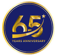 65th years anniversary badge